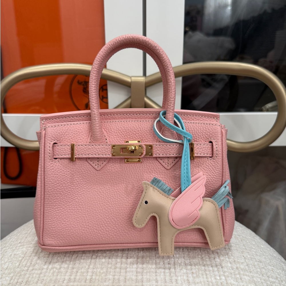 🌸 Premium Korea Remake Pink Leather Trendy HandBag 🌸